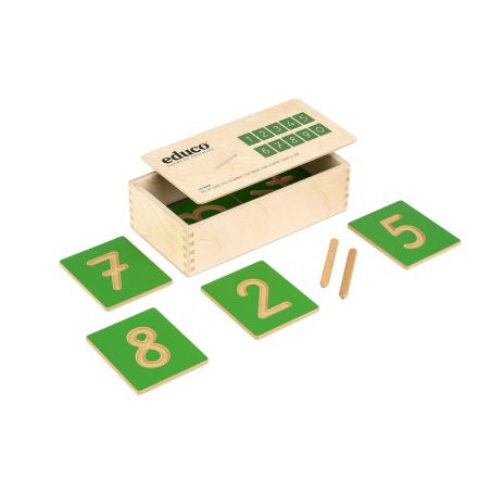 Tracer les Nombres - Jeu Sensoriel Montessori Chiffres (Graphie Française)