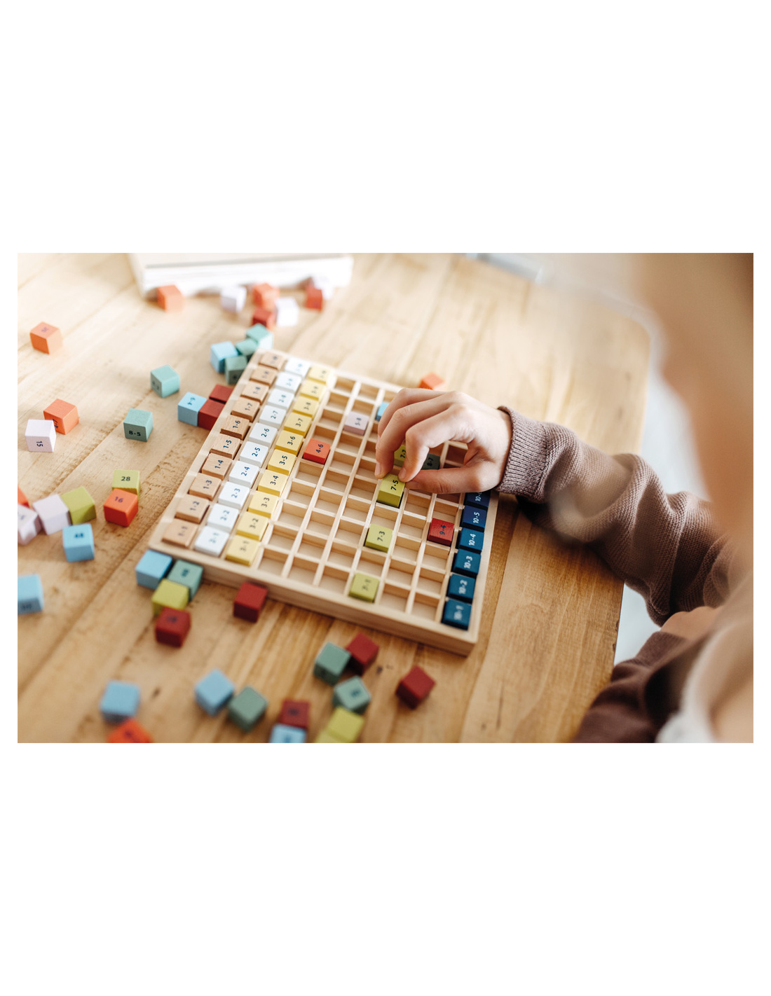 Grande Table de multiplication en bois - Baby Sweetness