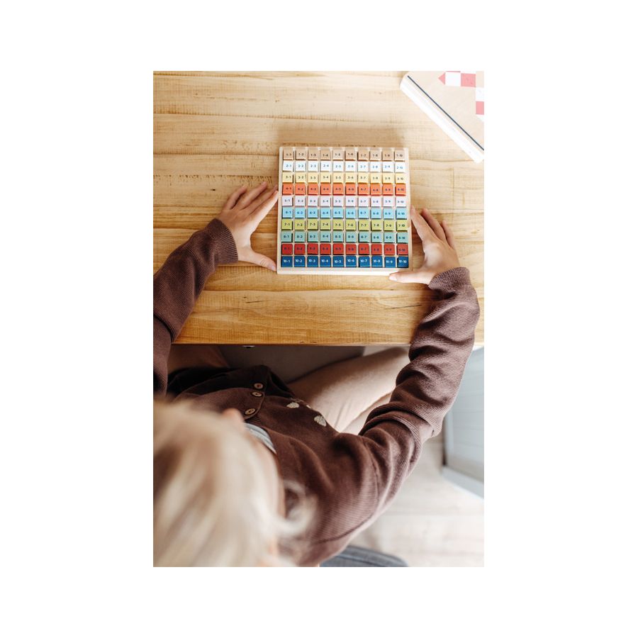 Jeu Tables de Multiplications en Bois | Matériel Éducatif Tables de Pythagore