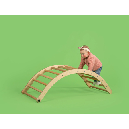 Arche Montessori en Bois Naturel – Développement Moteur et Éveil Ludique