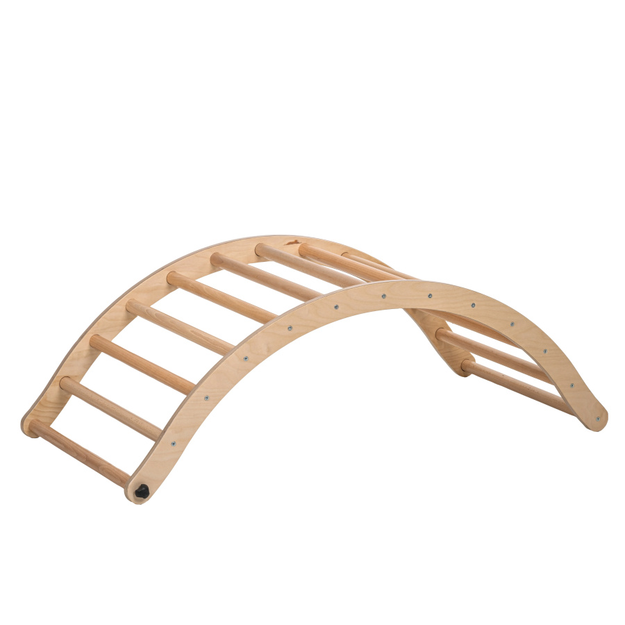 Arche Montessori en Bois Naturel – Développement Moteur et Éveil Ludique