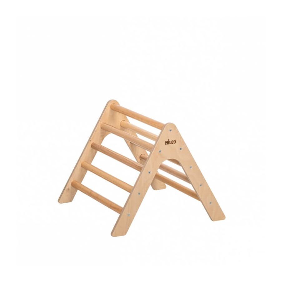Triangle de Pikler en Bois Naturel – Stimulez la Motricité des Enfants