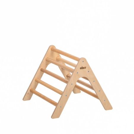 Triangle de Pikler en Bois Naturel – Stimulez la Motricité des Enfants