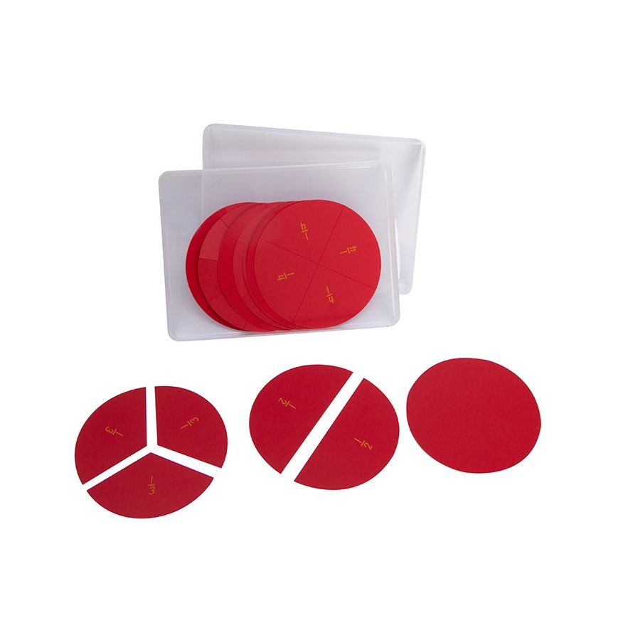 Disques de Fractions Montessori : Apprentissage Concret des Fractions