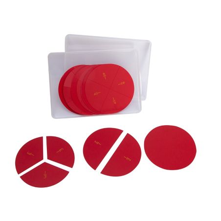 Disques de Fractions Montessori : Apprentissage Concret des Fractions