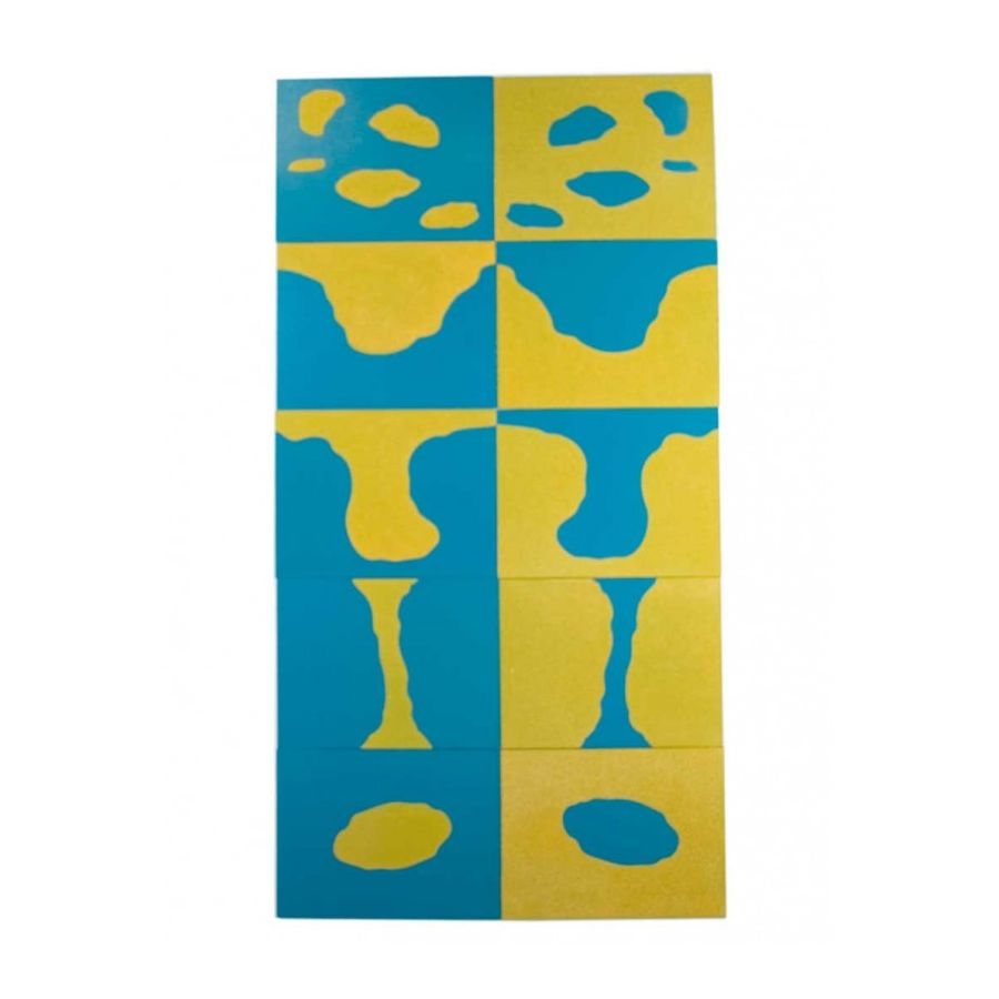 Cartes de Formes de Terre et d'Eau Montessori : Exploration Géographique Sensorielle