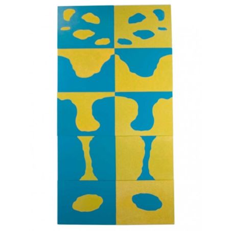 Cartes de Formes de Terre et d'Eau Montessori : Exploration Géographique Sensorielle