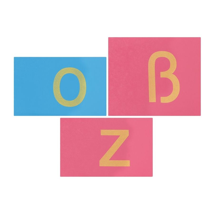 Lettres Rugueuses Minuscules Montessori en Bois : Apprendre l'Alphabet par le Toucher