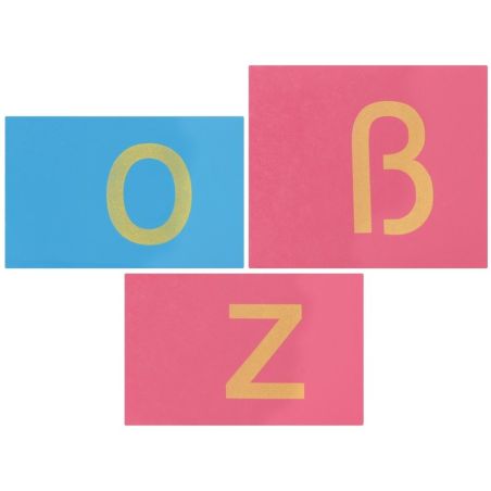 Lettres Rugueuses Minuscules Montessori en Bois : Apprendre l'Alphabet par le Toucher