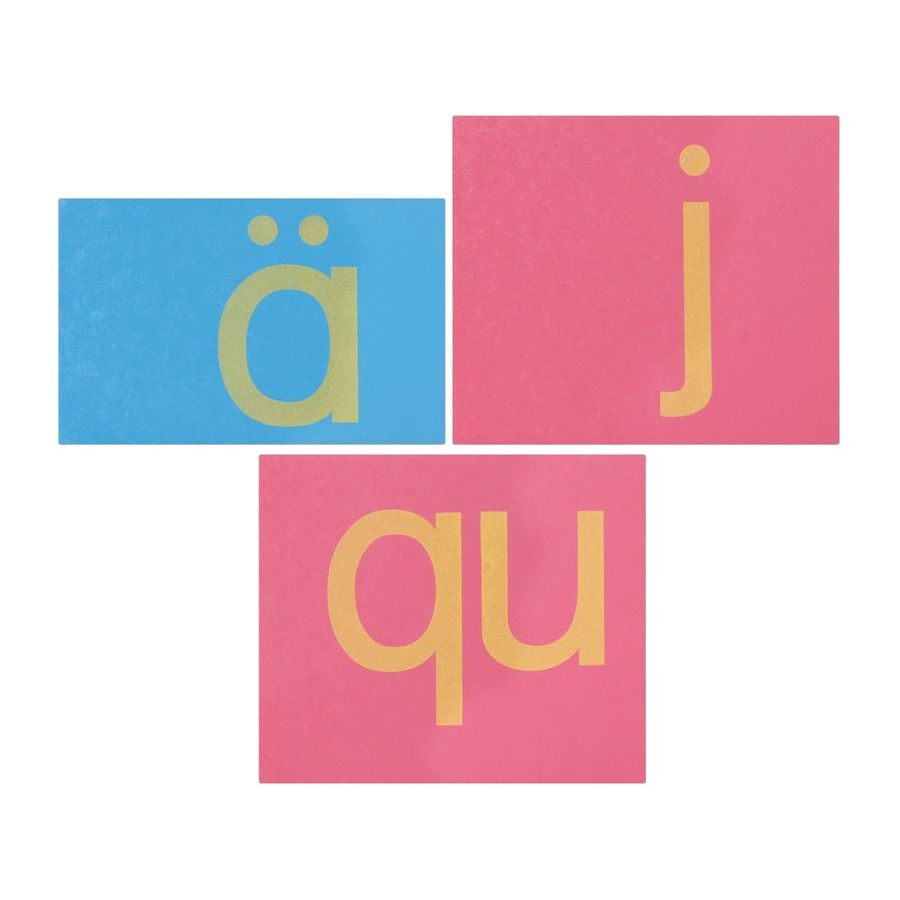 Lettres Rugueuses Minuscules Montessori en Bois : Apprendre l'Alphabet par le Toucher