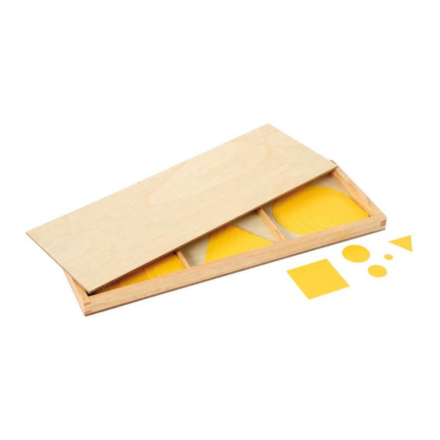 Formes Géométriques Montessori (Jaune) : Exploration Sensorielle et Géométrique