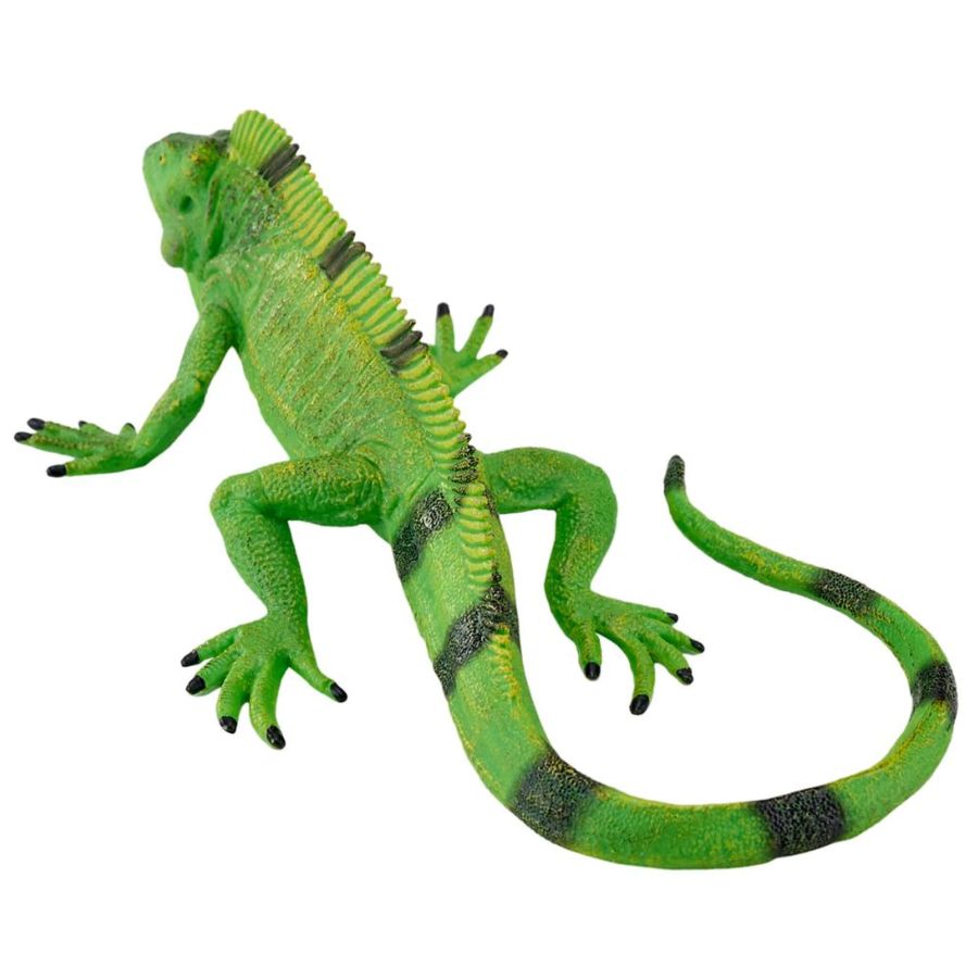 Figurine Iguane Vert MOJO - Reptile Tropical Détaillé | Collection Herpétologique