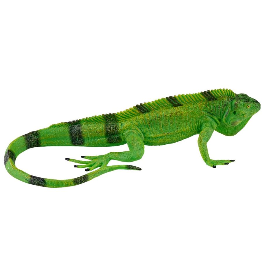 Figurine Iguane Vert MOJO - Reptile Tropical Détaillé | Collection Herpétologique