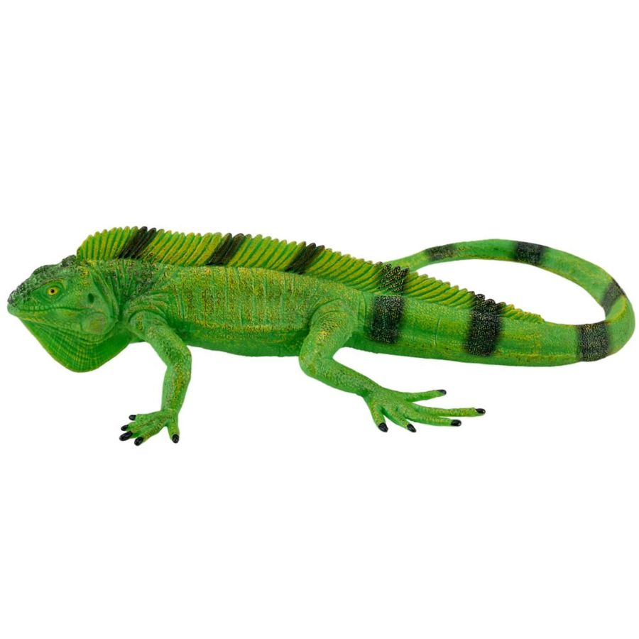 Figurine Iguane Vert MOJO - Reptile Tropical Détaillé | Collection Herpétologique