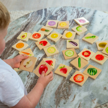 Mémo Fruits et Légumes TickiT | Développement Multiple 12m+