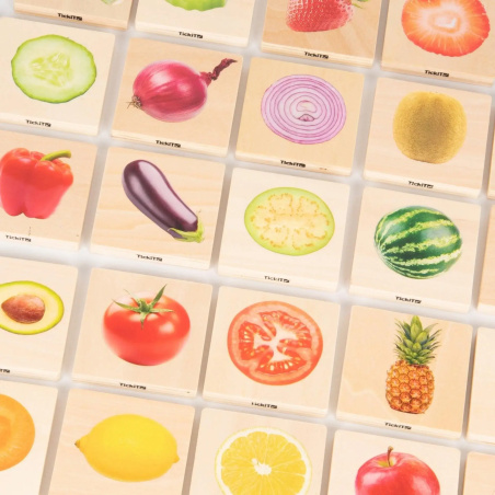 Mémo Fruits et Légumes TickiT | Développement Multiple 12m+