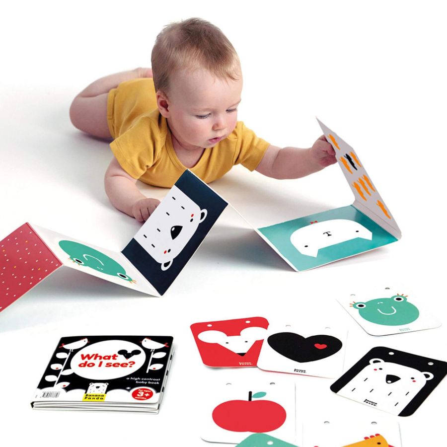 Kit d'Éveil Visuel Haut Contraste pour Bébé | Stimulez le Développement dès la Naissance