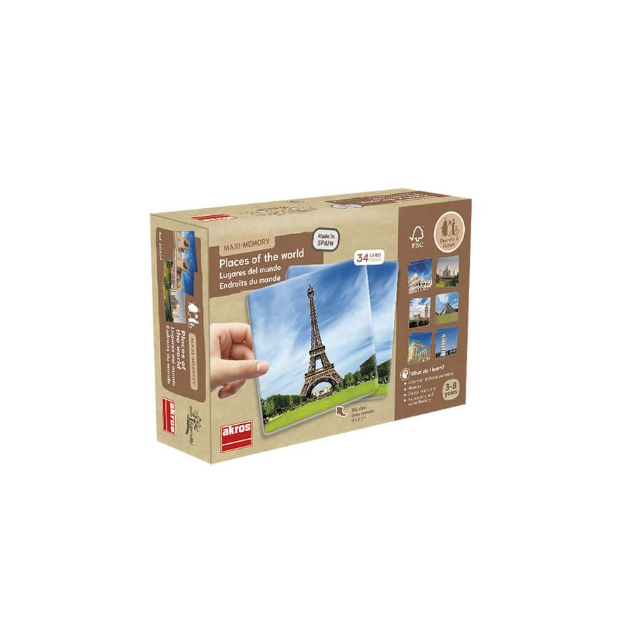 Memory Lieux du Monde | Jeu Éducatif Géographie Maternelle-Primaire