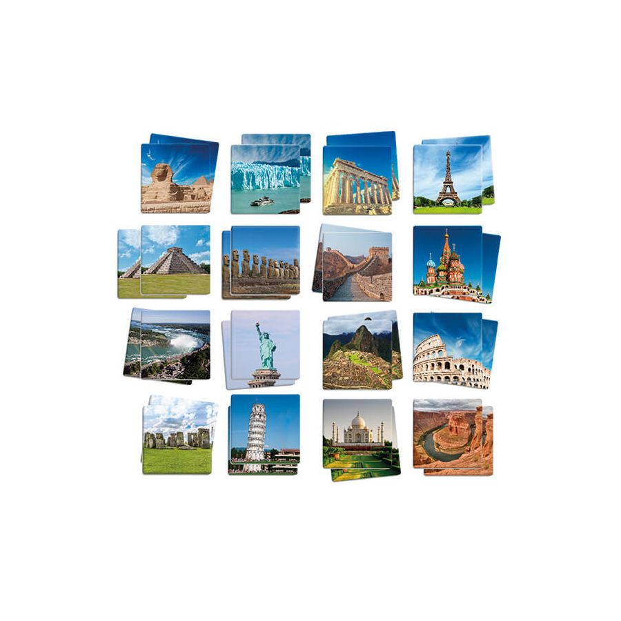 Memory Lieux du Monde | Jeu Éducatif Géographie Maternelle-Primaire