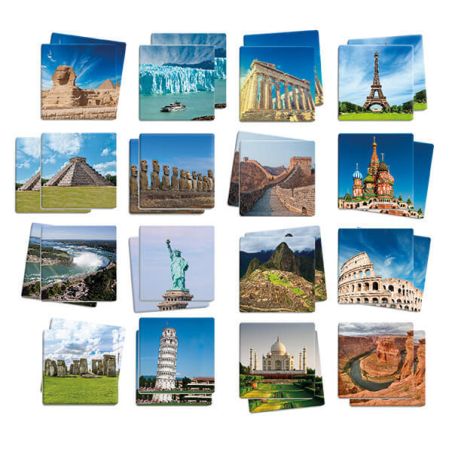 Memory Lieux du Monde | Jeu Éducatif Géographie Maternelle-Primaire