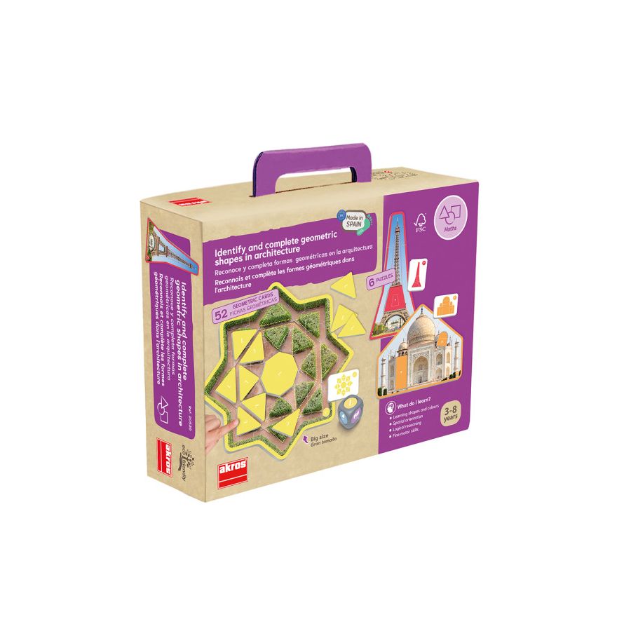 Jeu Formes Géométriques Architecture AKROS | Puzzles 3-8 ans