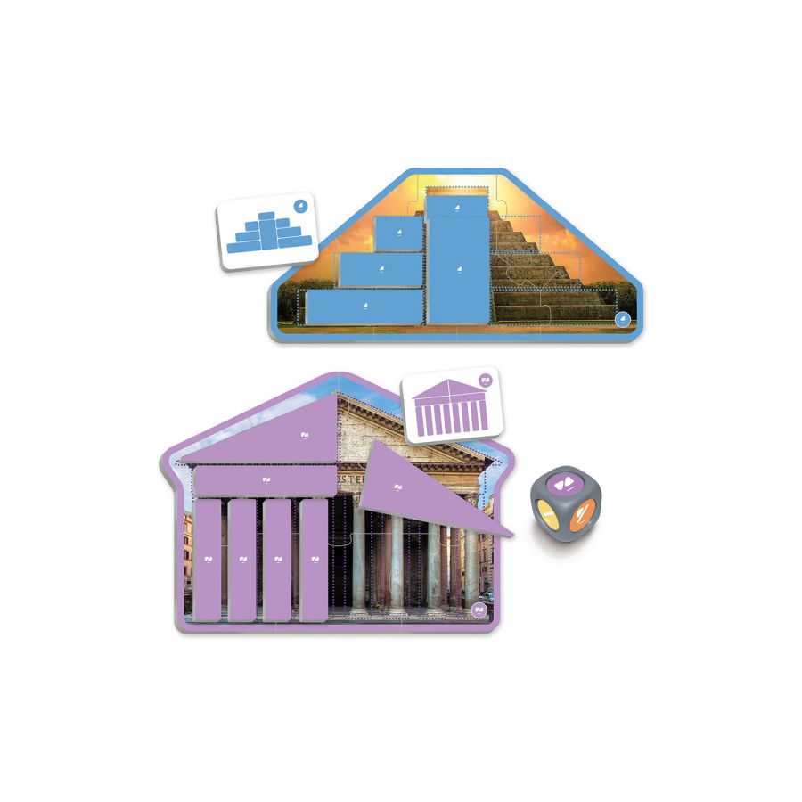 Jeu Formes Géométriques Architecture AKROS | Puzzles 3-8 ans