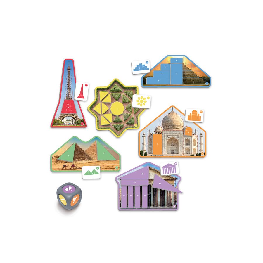 Jeu Formes Géométriques Architecture AKROS | Puzzles 3-8 ans