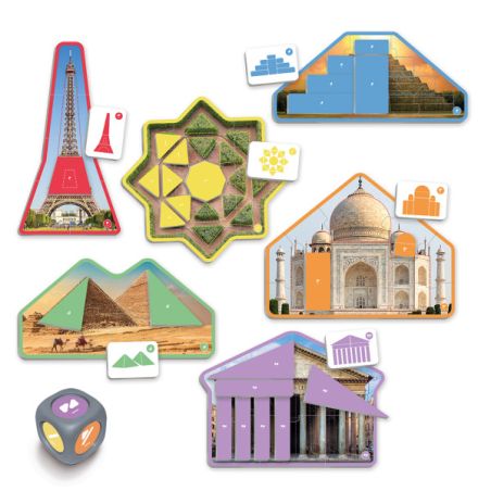 Jeu Formes Géométriques Architecture AKROS | Puzzles 3-8 ans
