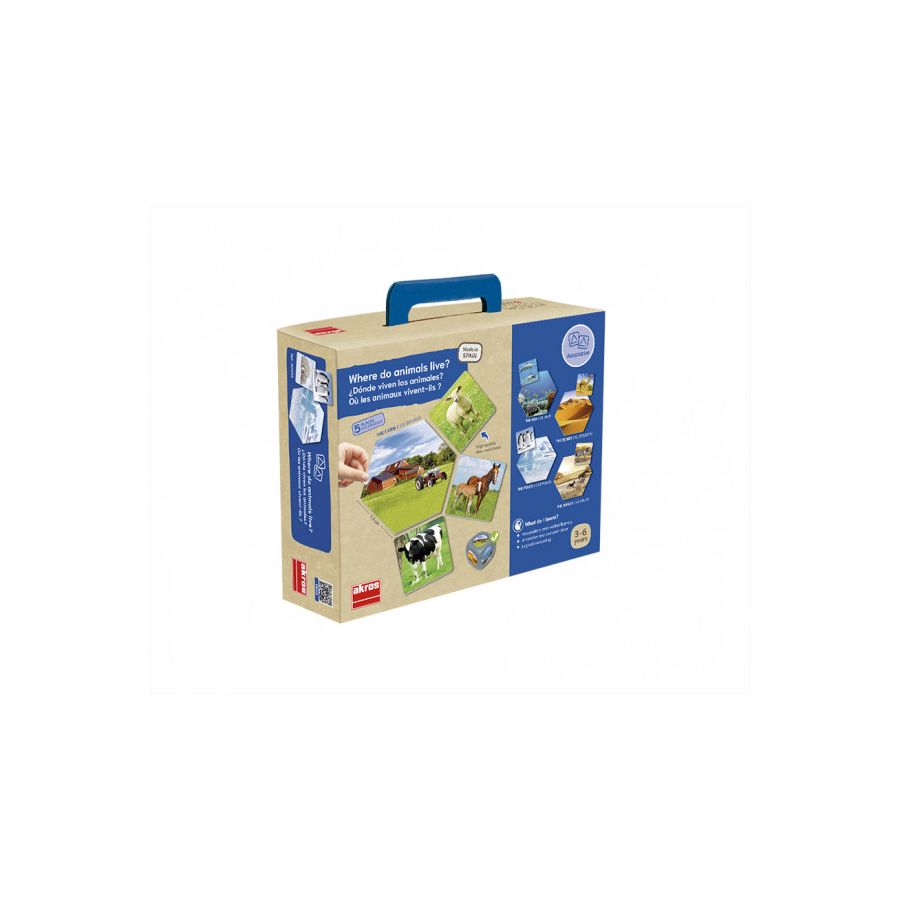 Jeu Habitats des Animaux AKROS | Découverte Nature 3-6 ans