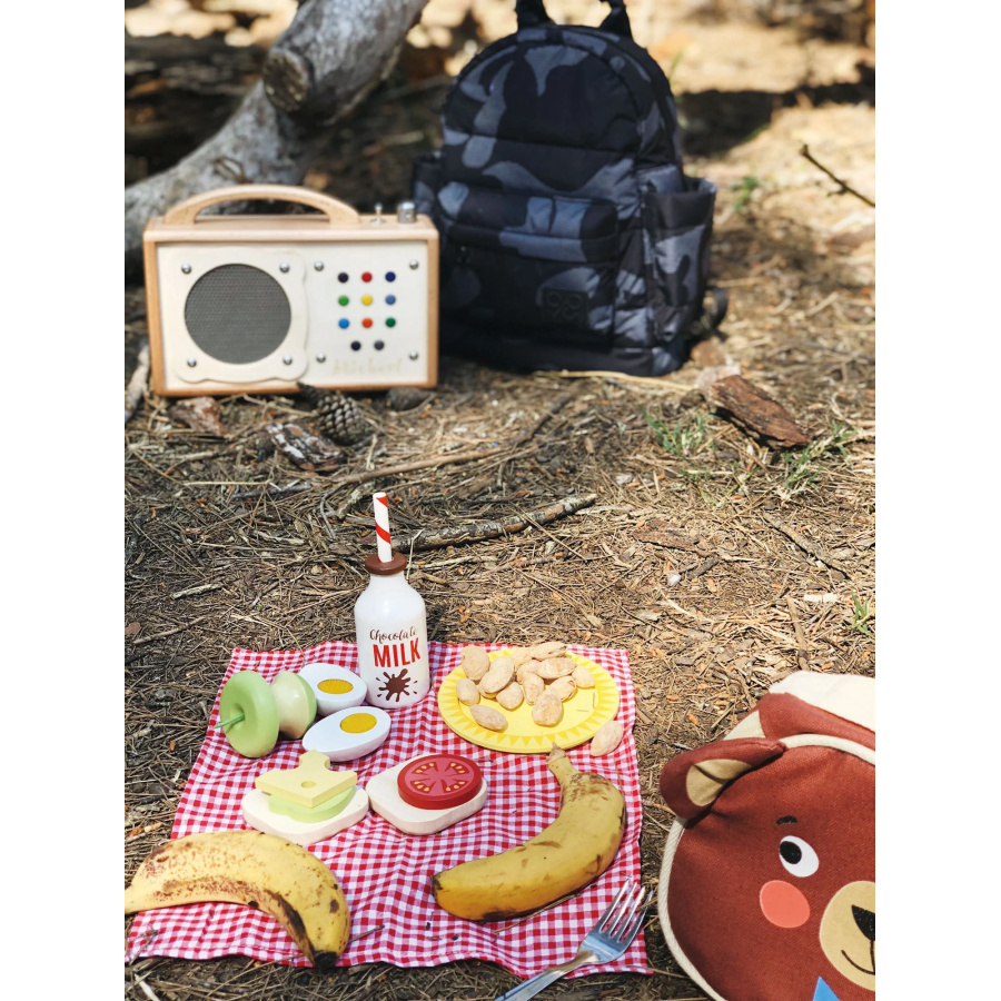 Kit Pique-Nique Ours – Jouet d’Imitation Tender Leaf (Tissu & Bois)