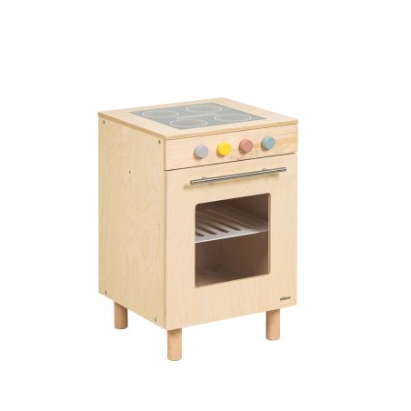 Cuisinière en Bois Educo – Induction & Four, Jouet d’Imitation Modulable