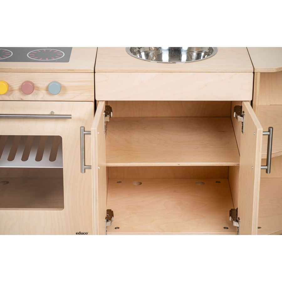 Évier en Bois – Jouet d’Imitation avec Robinet et Portes