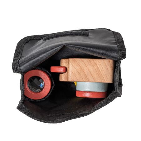 Appareil Photo en Bois – Objectifs Interchangeables, Jouet d’Imitation