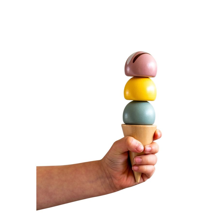 Set de Glaces en Bois – Espace Glacier et Jouet d’Imitation Gourmand