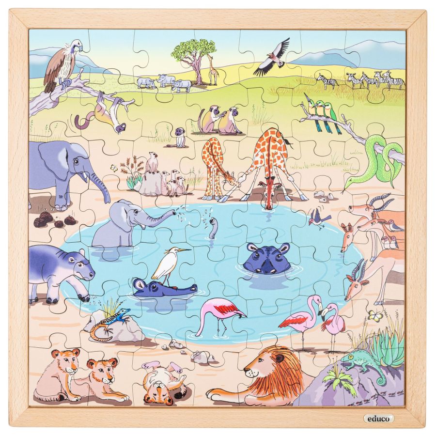 Puzzle Savane Africaine | Biome & Animaux EDUCO 3+ ans
