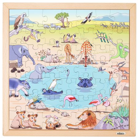 Puzzle Savane Africaine | Biome & Animaux EDUCO 3+ ans