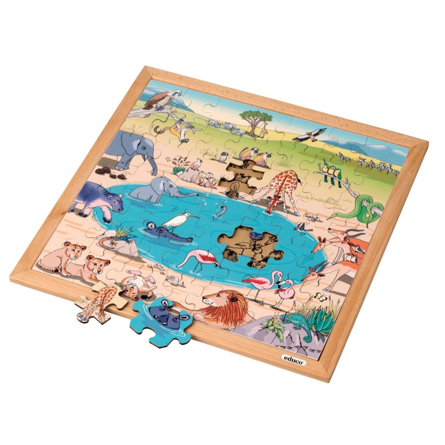 Puzzle Savane Africaine | Biome & Animaux EDUCO 3+ ans
