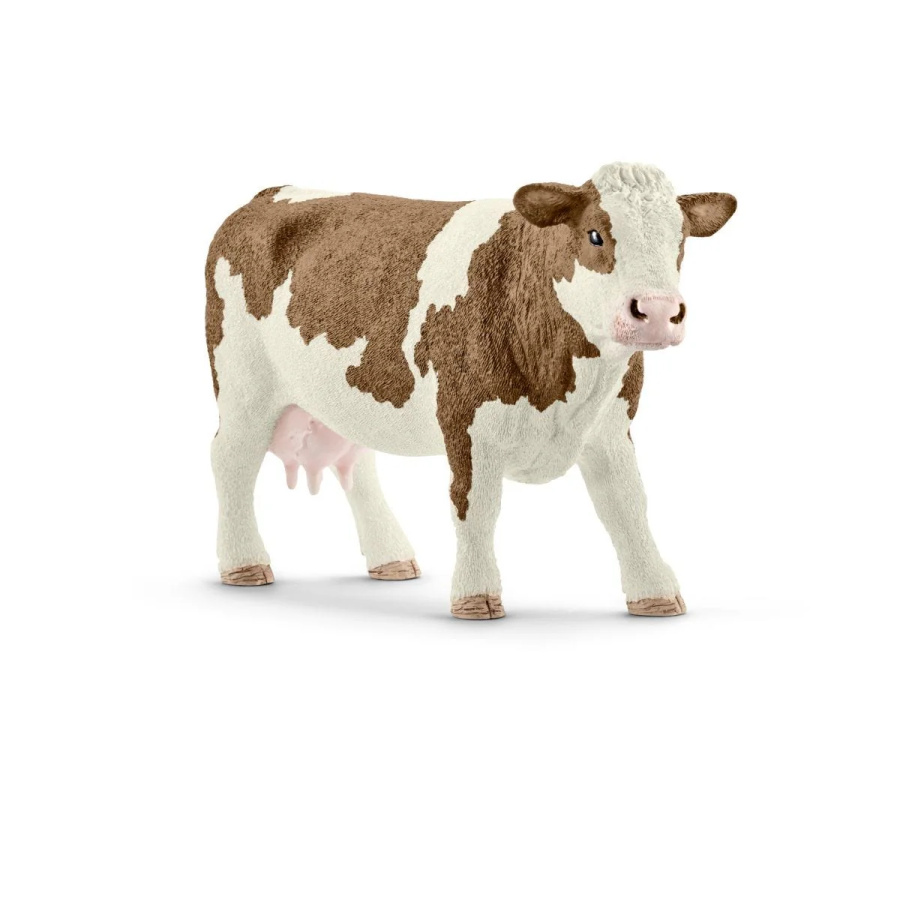 Vache Simmental Française Schleich 13801 | Figurine Animaux de la Ferme 13cm