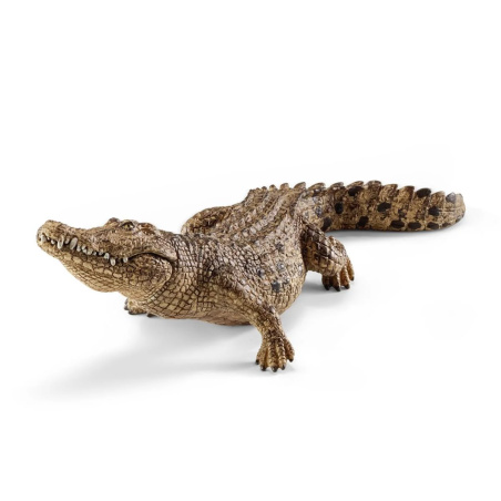 Crocodile du Nil Schleich 14736 | Figurine Reptile Réaliste 18cm | Collection Vie Sauvage