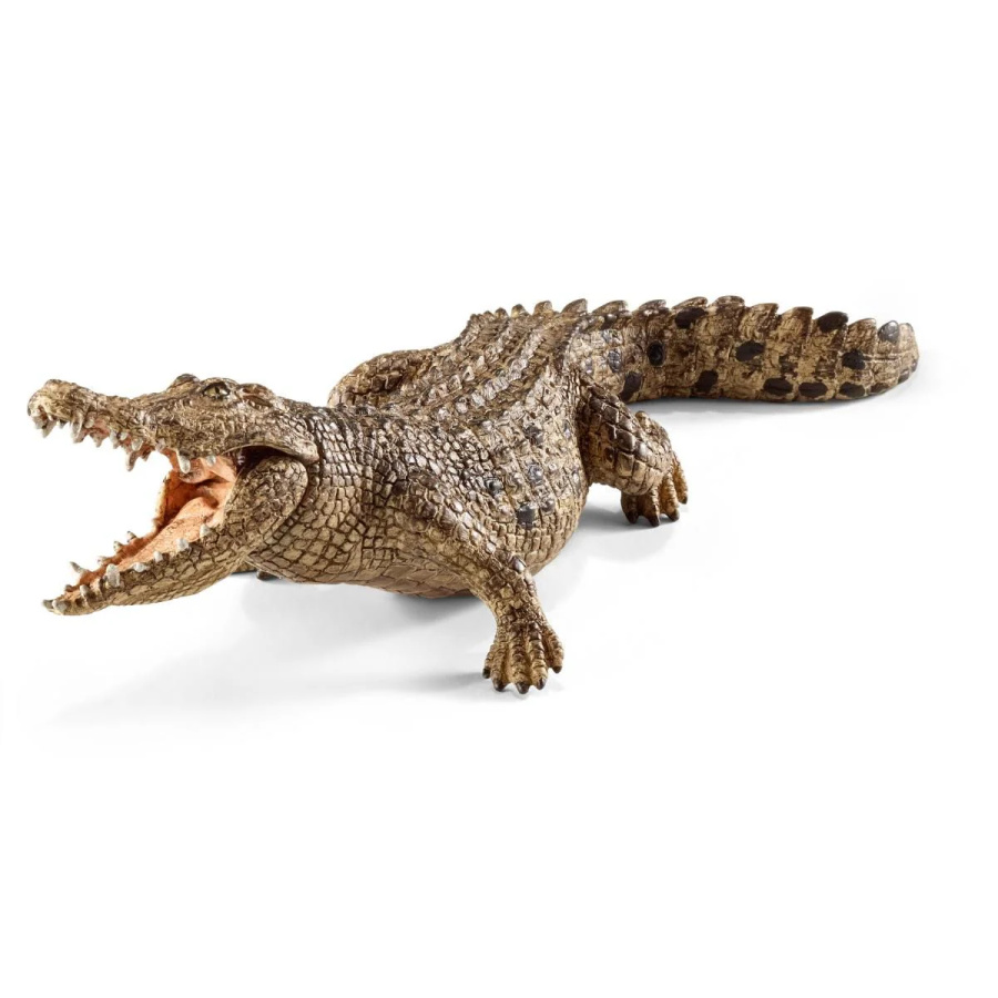 Crocodile du Nil Schleich 14736 | Figurine Reptile Réaliste 18cm | Collection Vie Sauvage