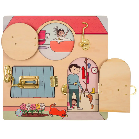 Maison à Serrures Educo | Jeu Sensoriel & Motricité fine dès 2 ans | Les Minis