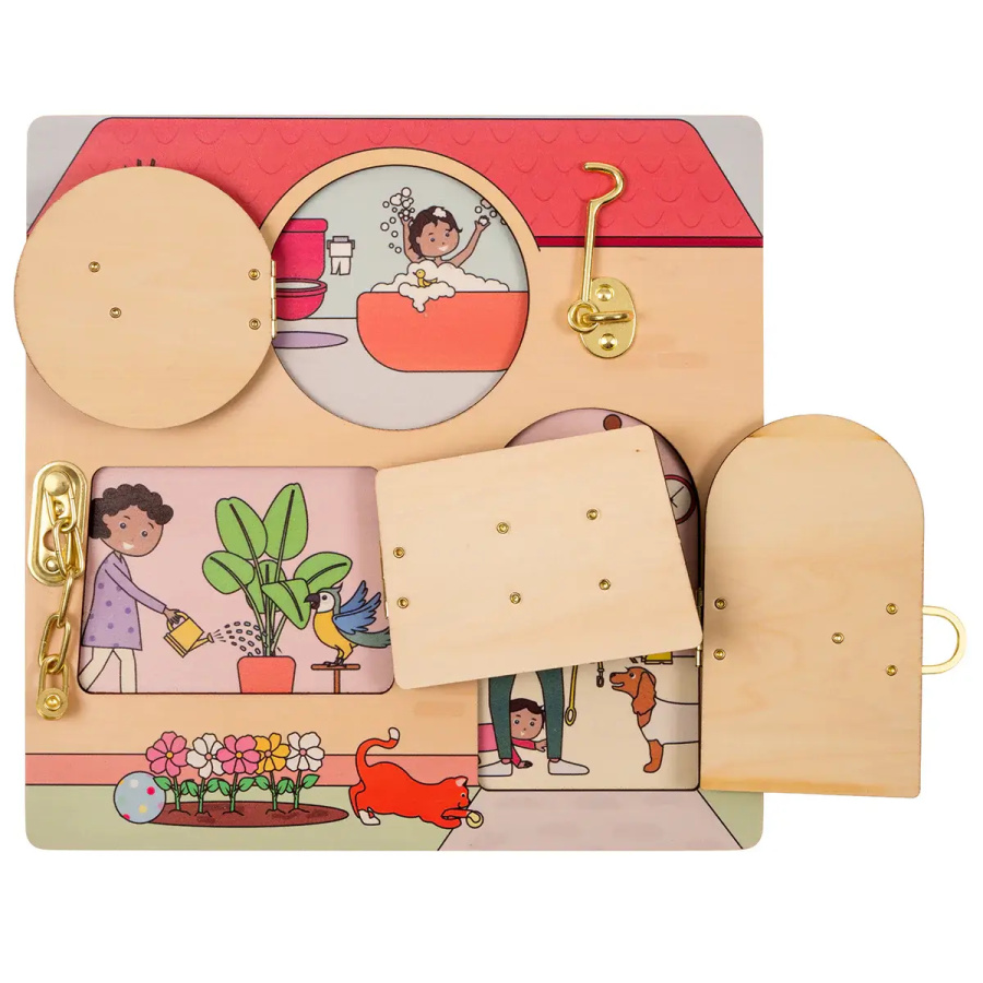 Maison à Serrures Educo | Jeu Sensoriel & Motricité fine dès 2 ans | Les Minis