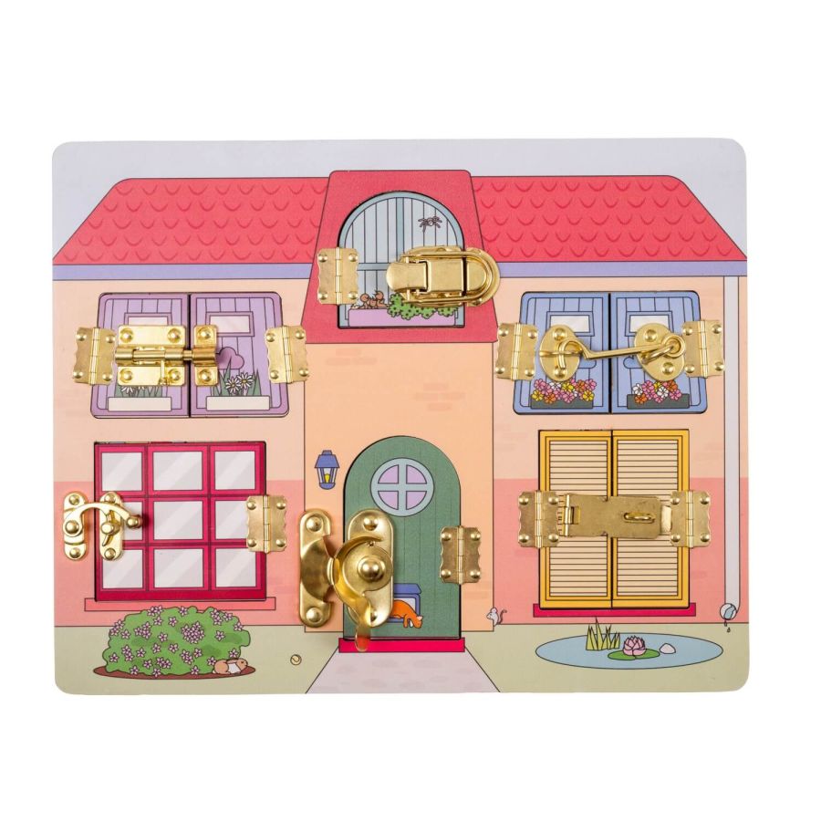 Grande Maison à Serrures Educo | Jeu Loquets & Motricité dès 2 ans | Les Minis