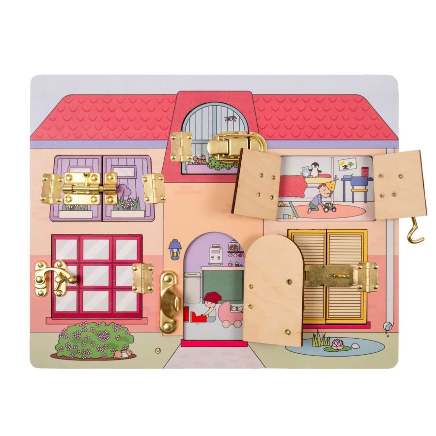 Grande Maison à Serrures Educo | Jeu Loquets & Motricité dès 2 ans | Les Minis