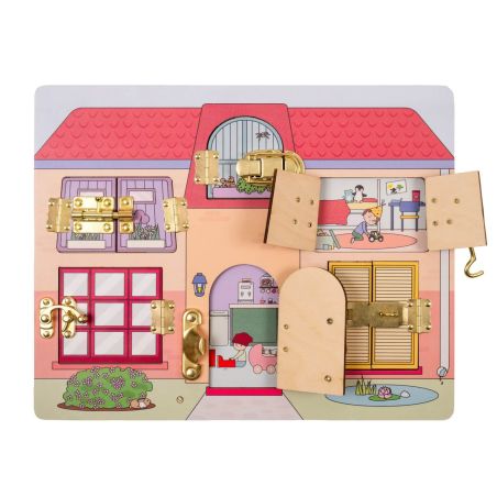 Grande Maison à Serrures Educo | Jeu Loquets & Motricité dès 2 ans | Les Minis