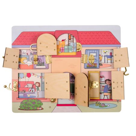 Grande Maison à Serrures Educo | Jeu Loquets & Motricité dès 2 ans | Les Minis