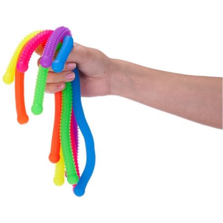 Lot de 6 - Fidget Cordon Élastique Texturé – Anti-stress, Motricité & École | Les Minis