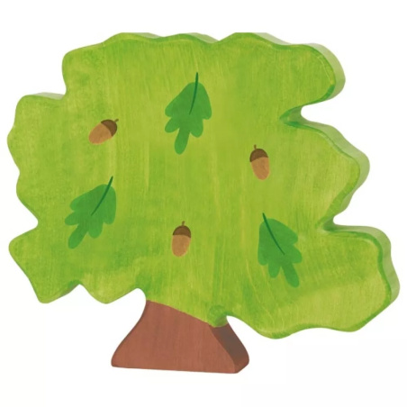 Arbre Chêne en Bois Holztiger 80610 | Figurine Décor Naturel | Jouet Écologique
