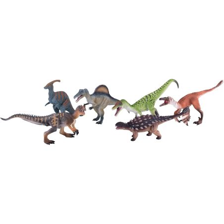 Coffret Dinosaures Luxe Mojo | Pack 6 Figurines Premium | Collection Préhistoire
