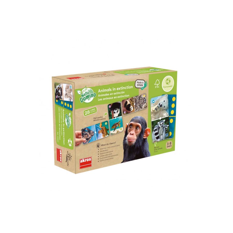 Natudomino des Animaux en Extinction | Jeu Éducatif Biodiversité 4-8 ans | LesMinis.fr